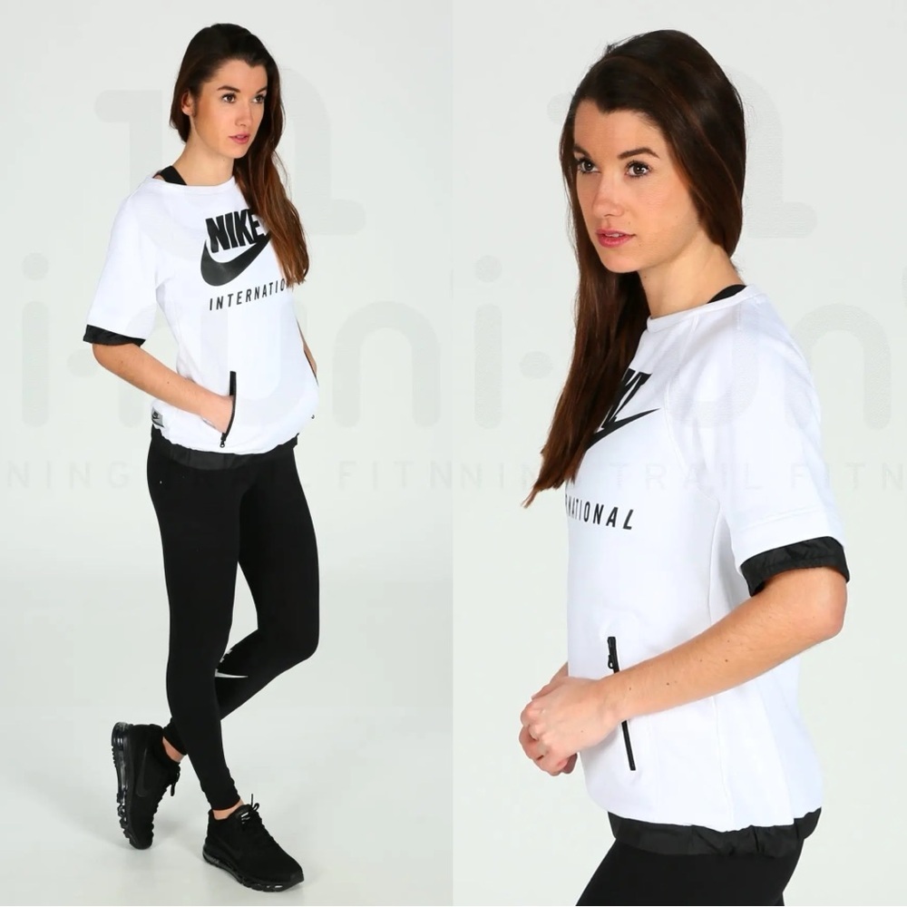 Nike International Short Sleeve French Terry Sweatshirt